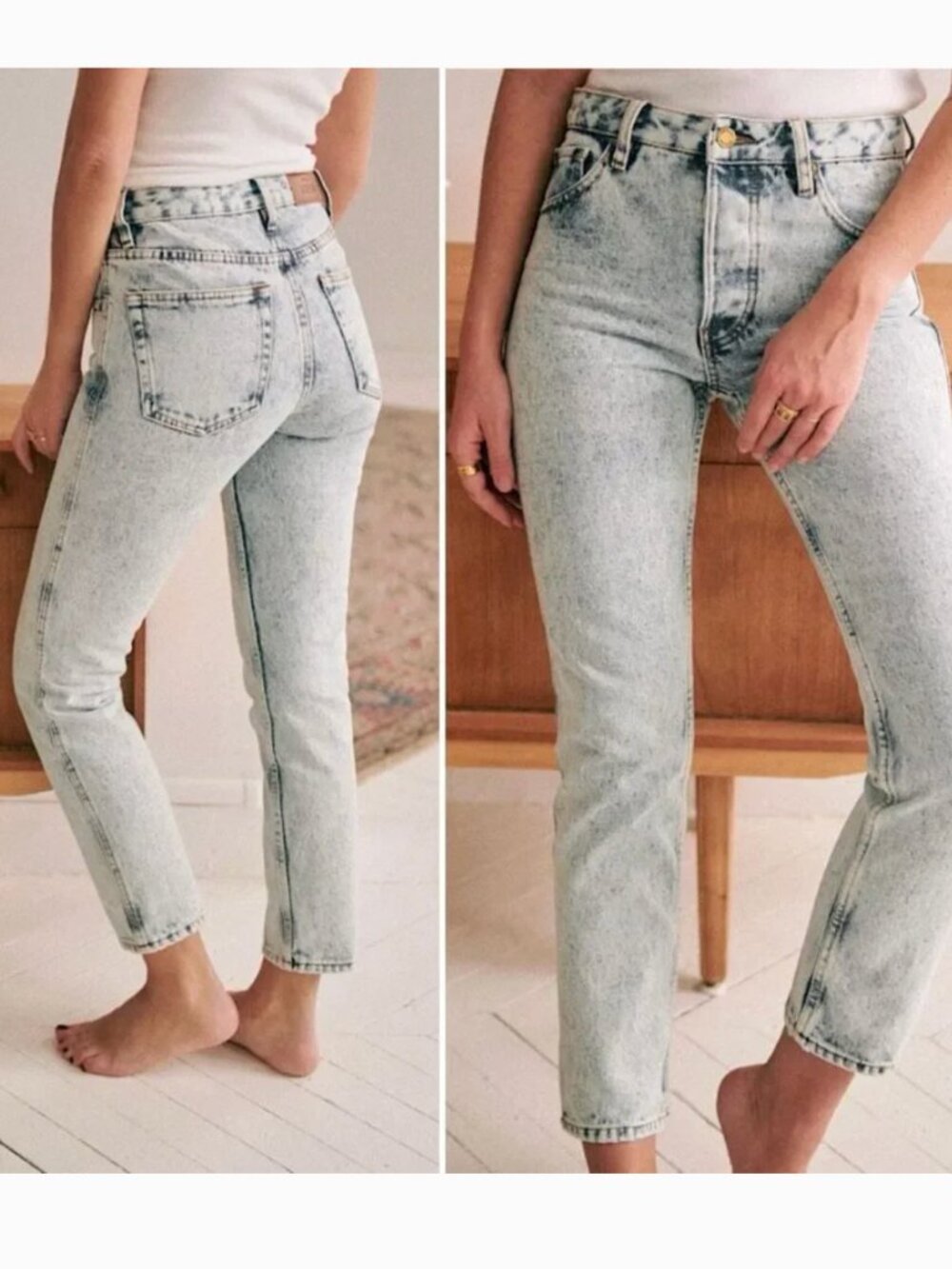 Sézane Brut Sexy Light Blue/ Washed Jeans